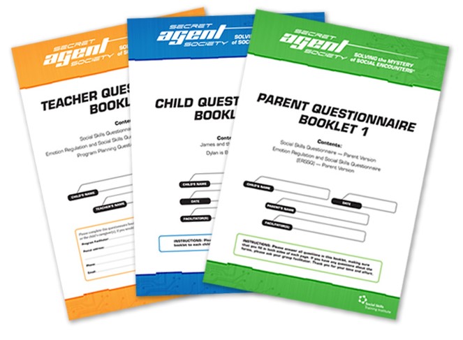 Secret Agent Society Questionnaire Booklets make measuring outcomes easy